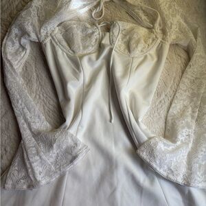 Windsor White Lace Mini Dress